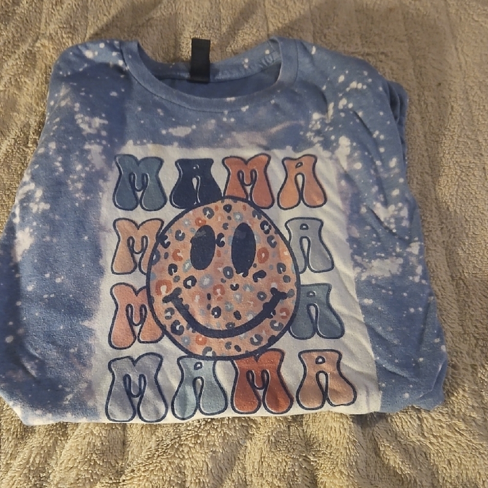 Blue Tie-Dye Graphic Tee